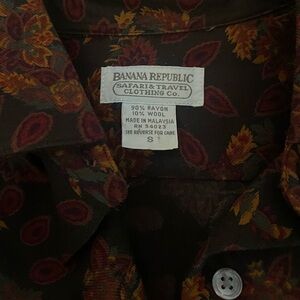 Vintage 1980s Banana Republic Safari Travel Clothing Co. Size S